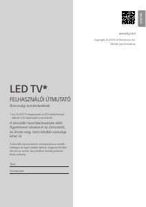 Használati útmutató LG 75QNED91T3A LED-es televízió