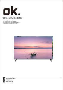 Handleiding OK ODL 55840U-DAB LED televisie