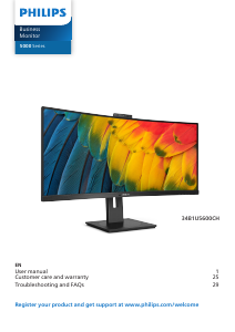 Handleiding Philips 32B1U3900 LED monitor