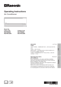 Handleiding Rasonic RS-PN9AK Airconditioner