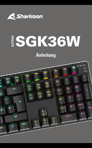 Bedienungsanleitung Sharkoon Skiller SGK36W Tastatur