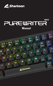 Mode d’emploi Sharkoon PureWriter W65 Clavier