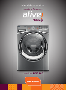 Manual Brastemp Ative! BNQ14DC Máquina de lavar roupa