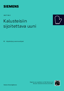 Käyttöohje Siemens HB271ABS3 Uuni
