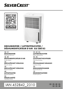 Manual SilverCrest IAN 452842 Dehumidifier