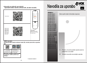 Priročnik Vox IMA18-UVCW Klimatska naprava