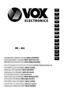 Handleiding Vox MC416 Hakmolen