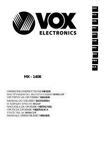 Handleiding Vox MX1408 Handmixer