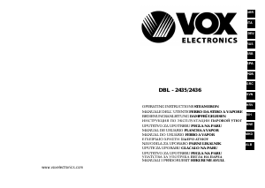 Handleiding Vox DBL2436 Strijkijzer