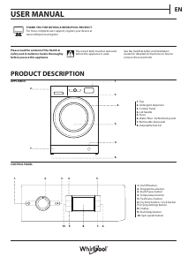 Handleiding Whirlpool FFWDB 964489 SBSV EE Was-droog combinatie