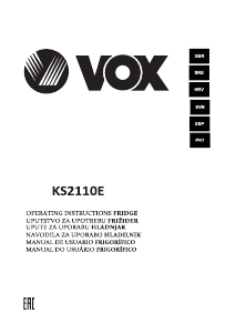 Priročnik Vox KS2110E Hladilnik