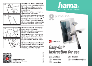 Bedienungsanleitung Hama 00178883 Displex Displayschutz