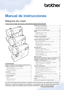 Manual de uso Brother CE1155 Máquina de coser