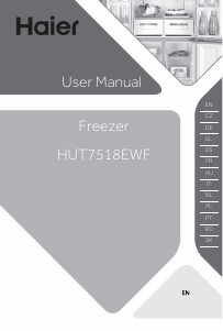 Handleiding Haier HUT7518EWF Vriezer