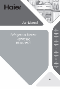 Bedienungsanleitung Haier HBW7719C Kühl-gefrierkombination