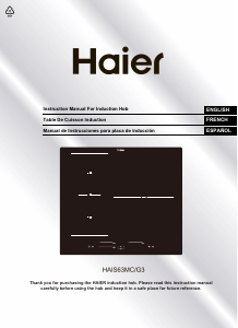 Manual Haier HAIS63MC/G3 Hob