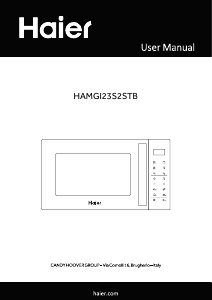 Instrukcja Haier HAMGI23S2STB Kuchenka mikrofalowa