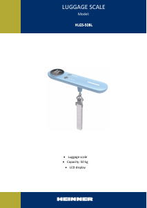 Manual Heinner HLGS-50BL Cantar bagaje
