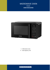 Manual Heinner HMW-MD23AFBK Microwave