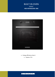 Manual Heinner HBO-M709GCDRC-GBK Oven