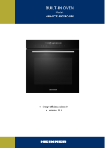 Handleiding Heinner HBO-M7214GCDRC-GBK Oven