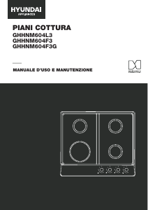Manuale Hyundai GHHN-M604L3 Piano cottura