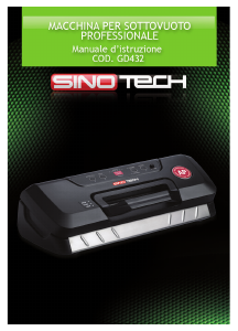 Manuale Sinotech GD432 Macchina per sottovuoto