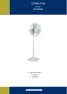 Handleiding Heinner HSF-M50WH Ventilator