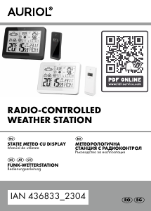 Manual Auriol IAN 436833 Stație meteo