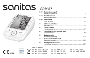 Manual Sanitas SBM 67 Blood Pressure Monitor