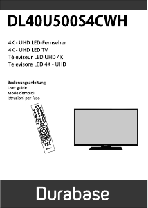 Handleiding Durabase DL40U500S4CWH LED televisie