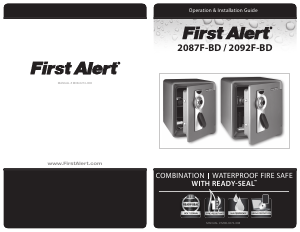 Handleiding First Alert 2092F-BD Kluis