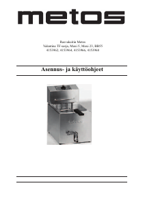 Käyttöohje Metos TF 77 Friteerauskeitin