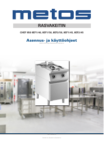 Käyttöohje Metos CHEF 850 8EF1/50 Friteerauskeitin