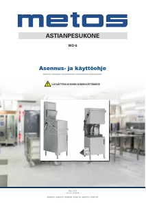 Käyttöohje Metos WD-6 Astianpesukone