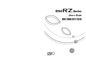 Handleiding RISO RZ990 Multifunctional printer