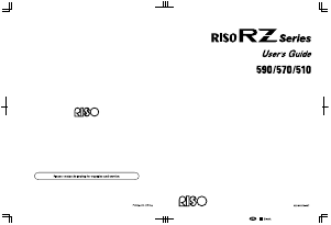 Handleiding RISO RZ590 Multifunctional printer