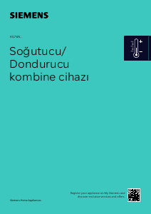 Kullanım kılavuzu Siemens KG76NCXE0N Donduruculu buzdolabı