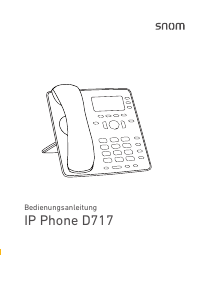 Bedienungsanleitung Snom D717 IP-telefon