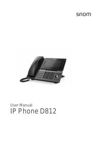 Handleiding Snom D812 IP telefoon