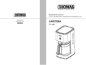 Manual de uso Thomas TH-134B Máquina de café
