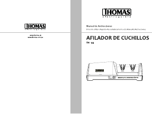 Manual de uso Thomas TH-94 Afilador de cuchillos