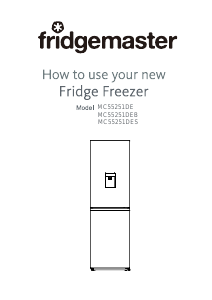 Handleiding Fridgemaster MC55251E Koel-vries combinatie