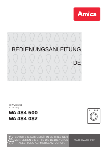 Bedienungsanleitung Amica WA 484 600 Waschmaschine