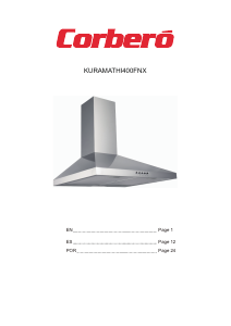 Handleiding Corberó KURAMATHI400FNX Afzuigkap