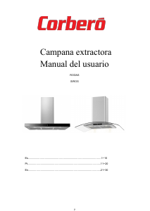 Manual de uso Corberó RODAS9100 Campana extractora