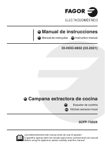 Handleiding Fagor 3CFP-7050X Afzuigkap