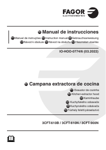 Manual de uso Fagor 3CFT-900N Campana extractora