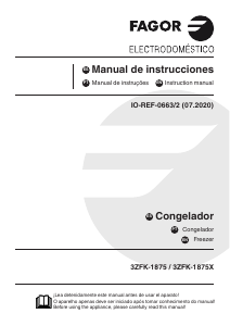 Handleiding Fagor 3ZFK-1875X Vriezer
