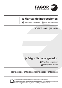 Manual de uso Fagor 3FFK-5520X Frigorífico combinado